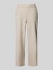 TONI Straight leg stoffen broek in verkorte pasvorm, model 'SUE' Beige