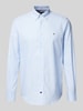 Tommy Hilfiger Business-Hemd mit Button-Down-Kragen Modell 'Henry' Bleu