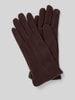EEM Handschoenen met deelnaden Donkerbruin