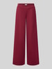 ICHI wide fit broek met viscose, model 'Kate' Bordeaux