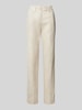 s.Oliver RED LABEL Wide leg linnen broek met vaste persplooien Zand