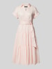 Lauren Ralph Lauren Midikleid im Stufen-Look Pink