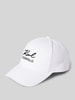 Karl Lagerfeld Basecap mit Label-Stitching Weiss