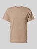 Forét T-Shirt mit Label-Print Modell 'STILL' Taupe