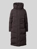 Mazine Steppmantel mit Kapuze und Eingrifftaschen Aubergine