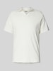 Blend Slim fit poloshirt met structuurmotief Wit