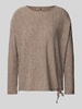 ZABAIONE Longsleeve mit Rundhalsausschnitt Beige Melange