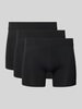Christian Berg Men Boxershort met elastische band in een set van 3 stuks Zwart
