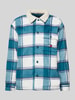 Tommy Jeans Regular fit overhemdjack met knoopsluiting, model 'CHECK SHERPA' Petrol