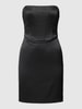 Gina Tricot Schulterfreies Corsagenkleid in unifarbenem Design Black