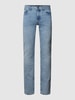 Marc O'Polo Slim fit jeans met knoopsluiting Lichtblauw