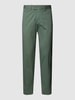 Hiltl Chino met knoop- en ritssluiting, model 'Tarent' Groen