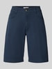 Brax regular fit bermuda van katoenmix model 'MAINE B' Marineblauw