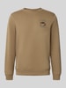 Blend Sweatshirt met motiefstitching, model 'HIFOLO' Beige