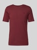 Scotch & Soda T-Shirt mit Label-Stitching Bordeaux