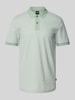 BOSS Slim fit poloshirt met structuurmotief, model 'Phillipson' Lindegroen