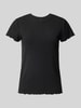 Pieces Slim Fit T-Shirt mit Viskose-Anteil Modell 'NICCA' Black