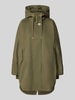 g-lab Regular Fit Mantel aus Baumwoll-Mix Modell 'Feli' Oliv