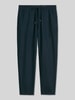 Marc O'Polo Relaxed Fit Hose aus Baumwolle-Leinen-Mix mit Tunnelzug Modell 'BELSBO' Marine