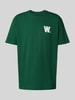 Wood Wood T-Shirt mit Logo-Print Modell 'Ace' Gruen