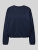 FREE/QUENT Bluza z okrągłym dekoltem model 'Saida' Granatowy