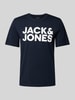 Jack & Jones T-Shirt mit Label-Print Modell 'CORP' Marine