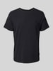 Blend T-Shirt mit geripptem Rundhalsausschnitt Modell 'Dinton' Black