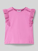 Mayoral T-Shirt mit Spitzenbesatz Pink