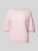 Herzensangelegenheit Gebreid shirt met ronde hals Roze