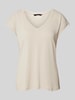 Vero Moda Comfort Fit T-Shirt mit Modal-Anteil Modell 'FILLI' Taupe