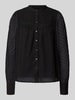 Vero Moda Regular fit chiffon blouse met dobbystructuur, model 'LEAH ANNIKA' Zwart