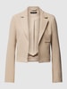 comma Blazer met siernaden Zand