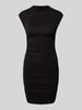 Gina Tricot Knielanges Kleid mit Raffungen Black