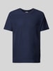 JOOP! Jeans T-shirt met structuurmotief, model 'Ismet' Marineblauw