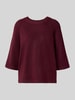 Soyaconcept Strickpullover mit 1/2-Arm Modell 'ORLEAN' Bordeaux Melange
