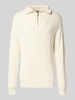 Redefined Rebel Gebreide pullover met ribboorden, model 'RIVER' Offwhite