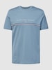 Christian Berg Men T-Shirt mit Brand-Detail Metallic Türkis