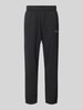 CHAMPION Regular Fit Sweatpants mit Label-Stitching Black