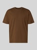 JACK & JONES damski t-shirt o kroju regular fit z okrągłym dekoltem Średniobrązowy