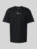KARL KANI T-Shirt mit Label-Stitching Black