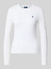 Polo Ralph Lauren Slim Fit Pullover aus reiner Baumwolle Weiss