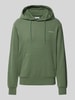 Mazine Hoodie met labelstitching, model 'Stundon' Groen