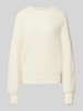 Lanius Gebreide pullover met ribboorden Offwhite