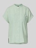 Tommy Hilfiger Relaxed fit linnen blouse met korte mouwen Lichtgroen
