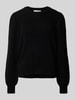 Selected Femme Gebreide pullover met ballonmouwen, model 'SLFLULU' Zwart