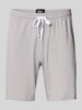 BOSS Regular Fit Sweatshorts aus Baumwoll-Elasthan-Mix  Hellgrau
