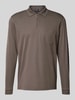 RAGMAN Regular fit poloshirt met borstzak Taupe