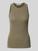 MOS MOSH Tanktop mit Streifenmuster Modell 'Mendez' Khaki