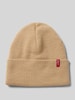 Levi's® Czapka beanie z naszywką z logo model ‘SLOUCHY RED TAB’ Khaki