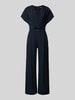 BOSS Jumpsuit met V-hals, model 'Debasa' Marineblauw